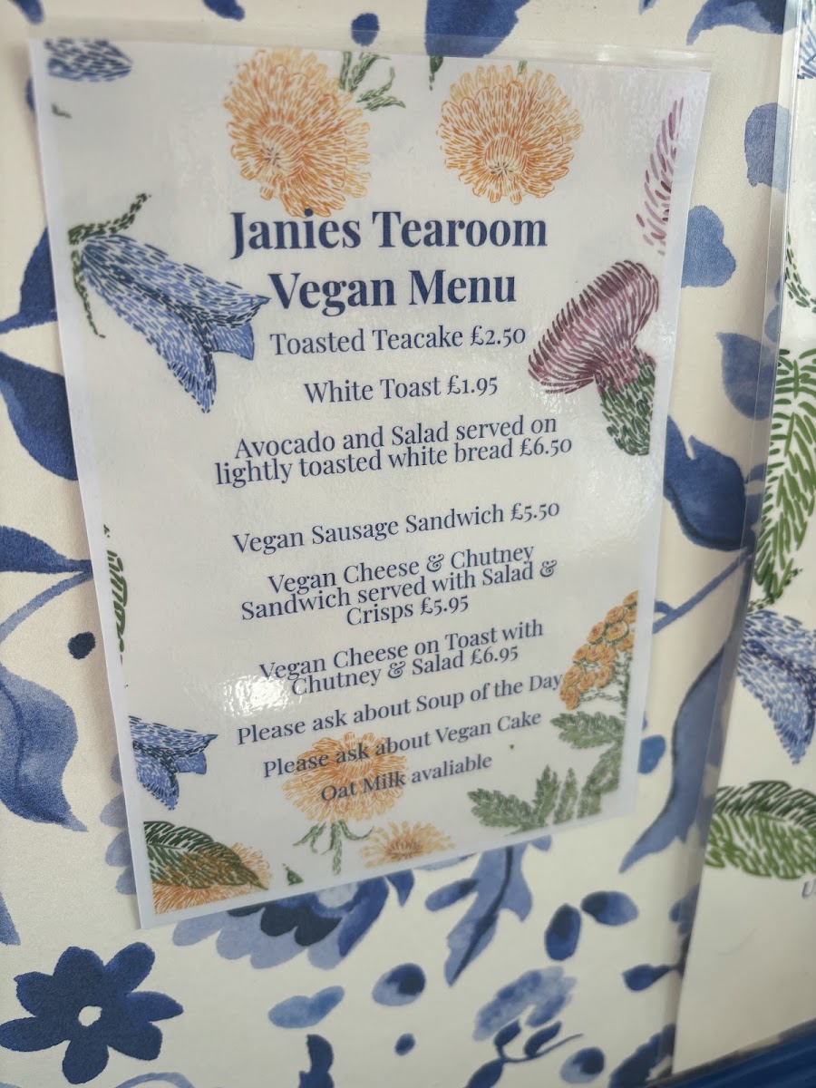 Janies Tearoom Photo Menu 6