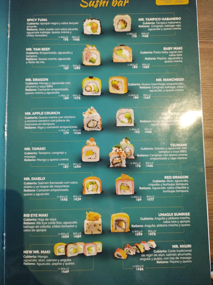 Mr. Sushi Colosio Photo Menu 5