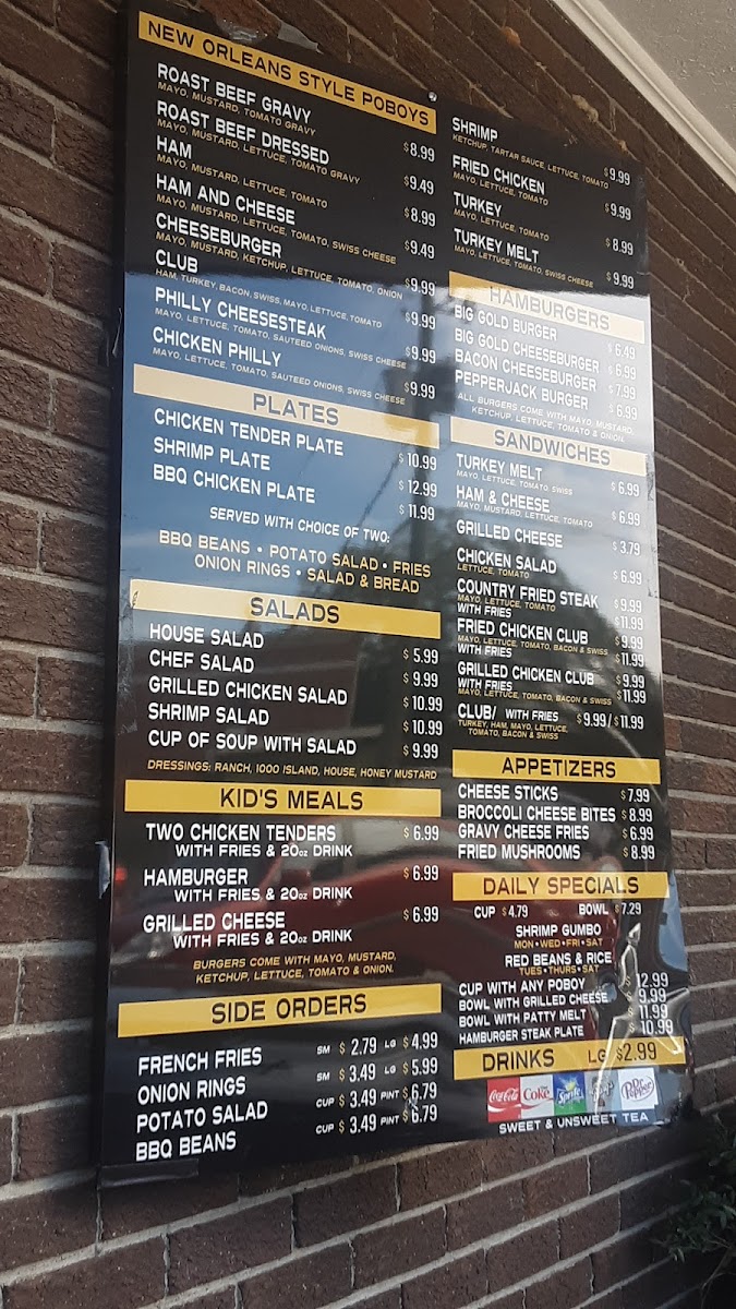 Gold Post Sandwich House Inc Photo Menu 1