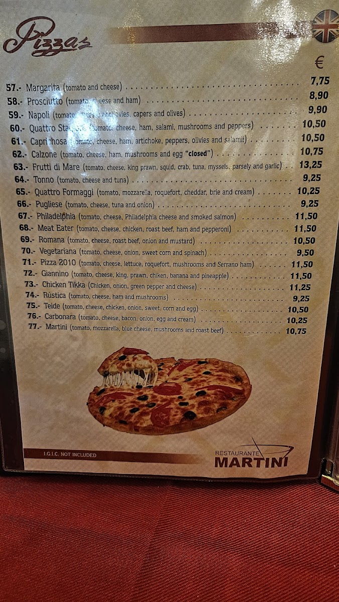 Restaurante Martini Photo Menu 1