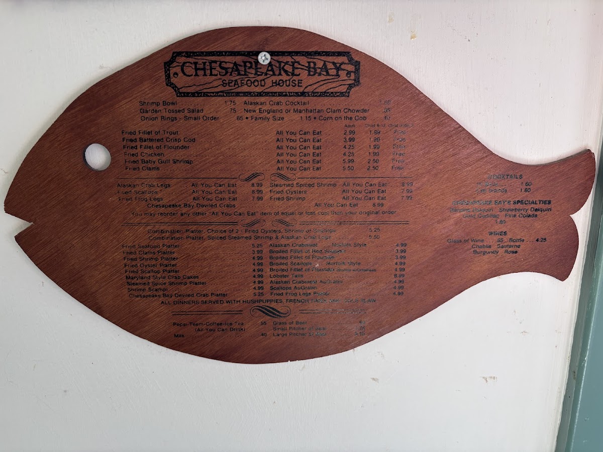 Chesapeake Bay Seafood & Steaks Photo Menu 5