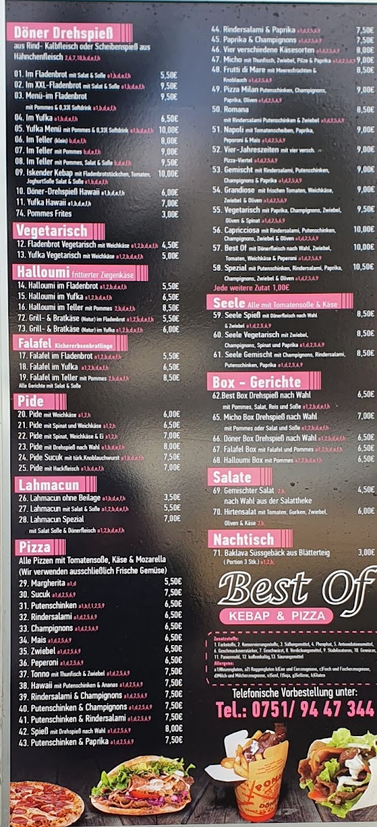 Best of Kebap & Pizza Photo Menu 3