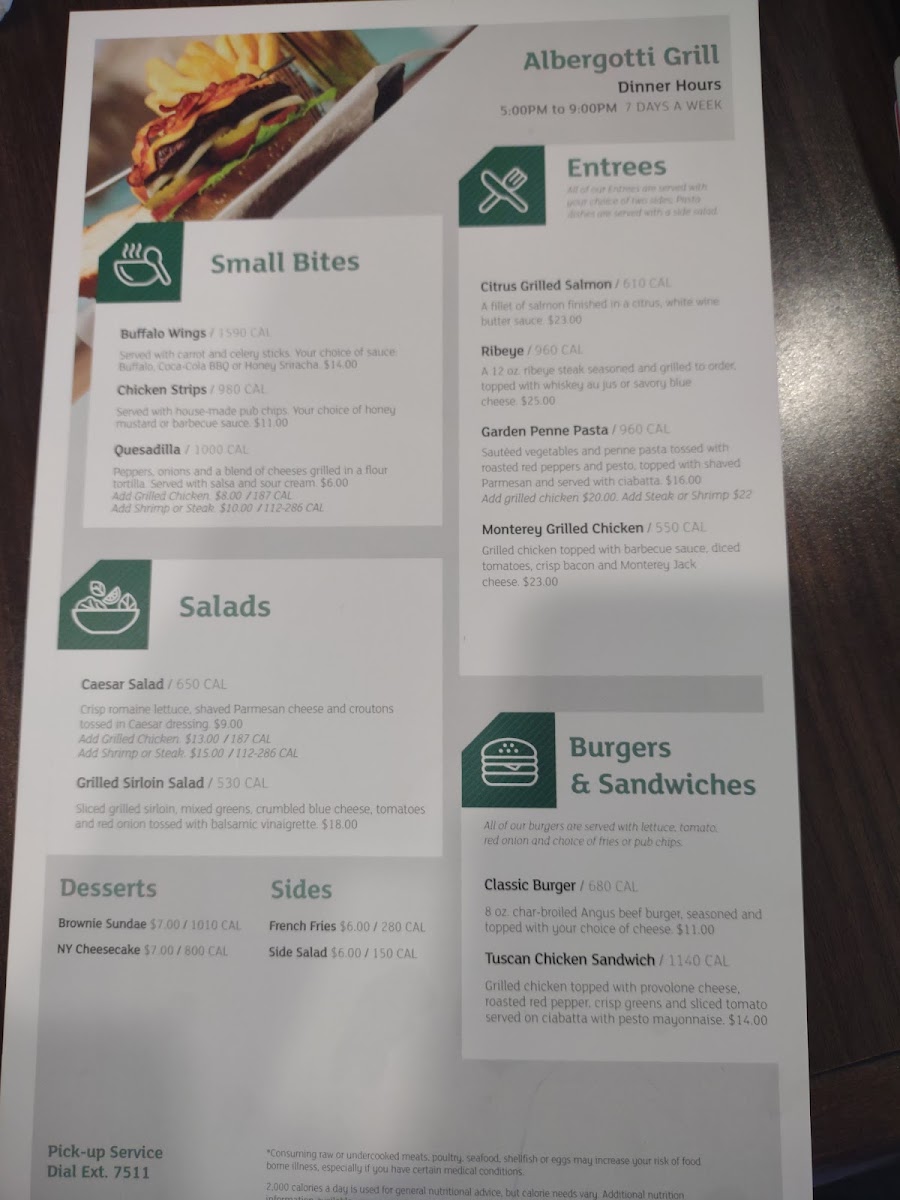 Albergotti Grill Photo Menu 2