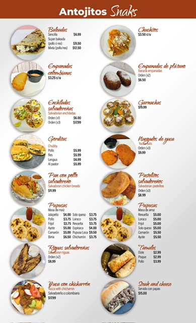 Mi Pais Family Restaurant Photo Menu 3