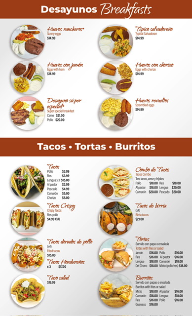 Mi Pais Family Restaurant Photo Menu 4
