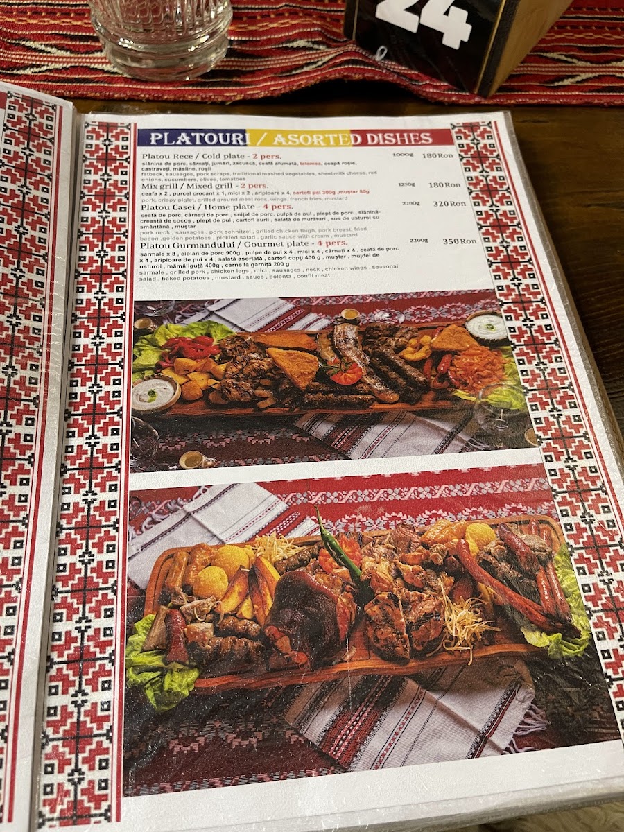 Restaurant Bulevard Traditional Photo Menu 1