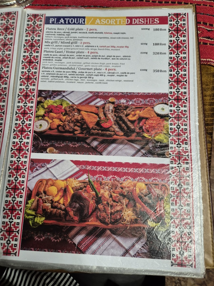 Restaurant Bulevard Traditional Photo Menu 3