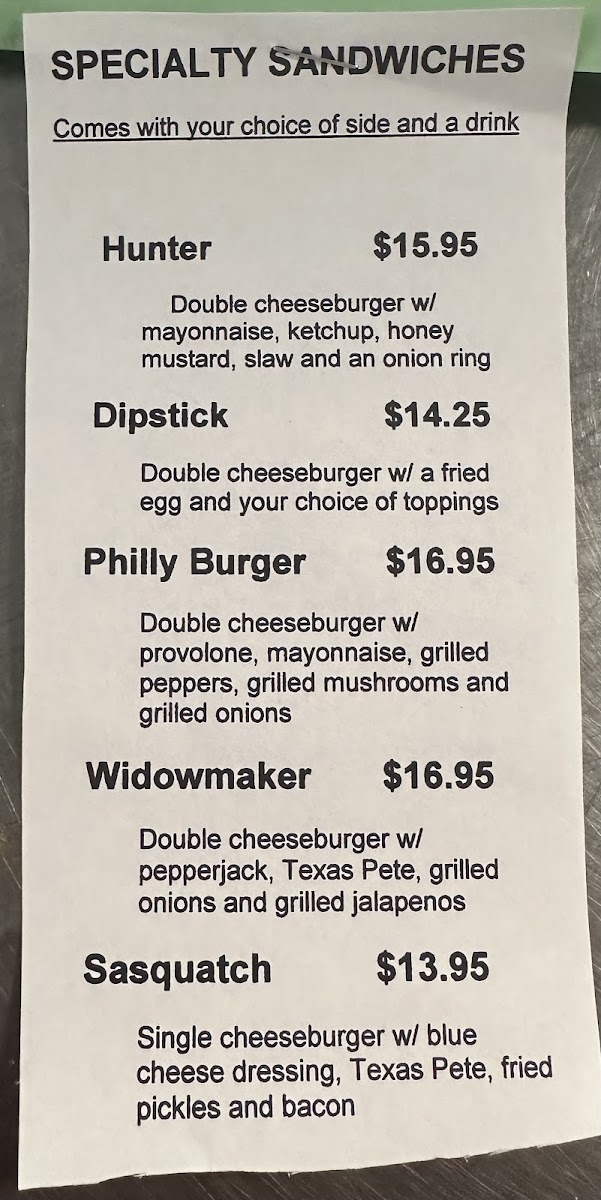 Dixie Grill & Grocery Photo Menu 1