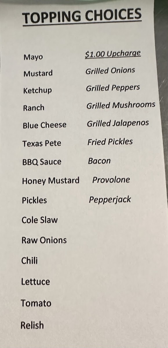 Dixie Grill & Grocery Photo Menu 5