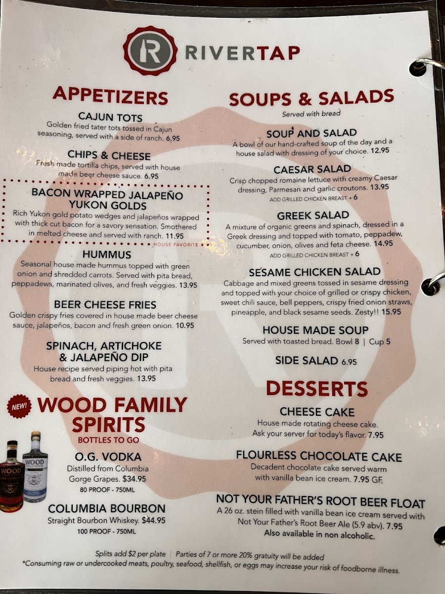 Rivertap Restaurant and Pub Photo Menu 4