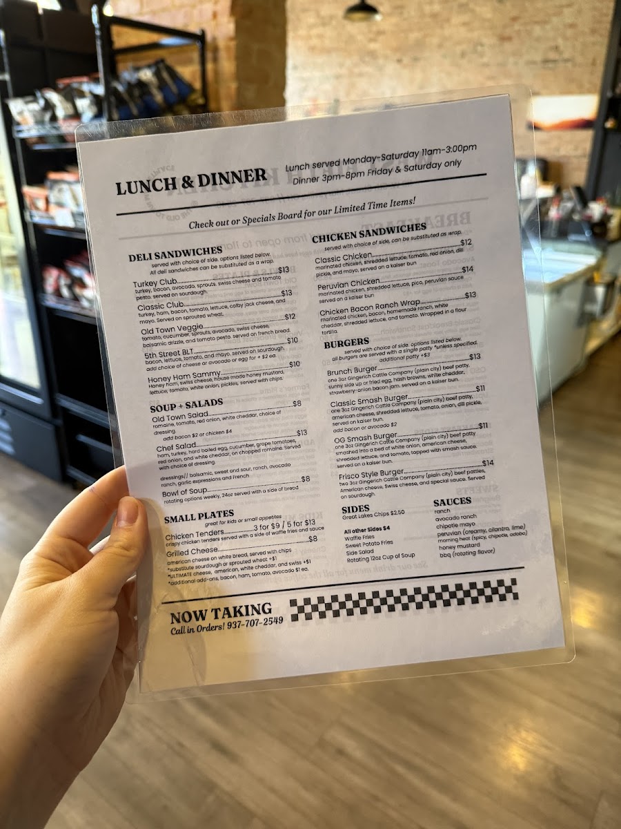 The Old Town Food Hall Photo Menu 3