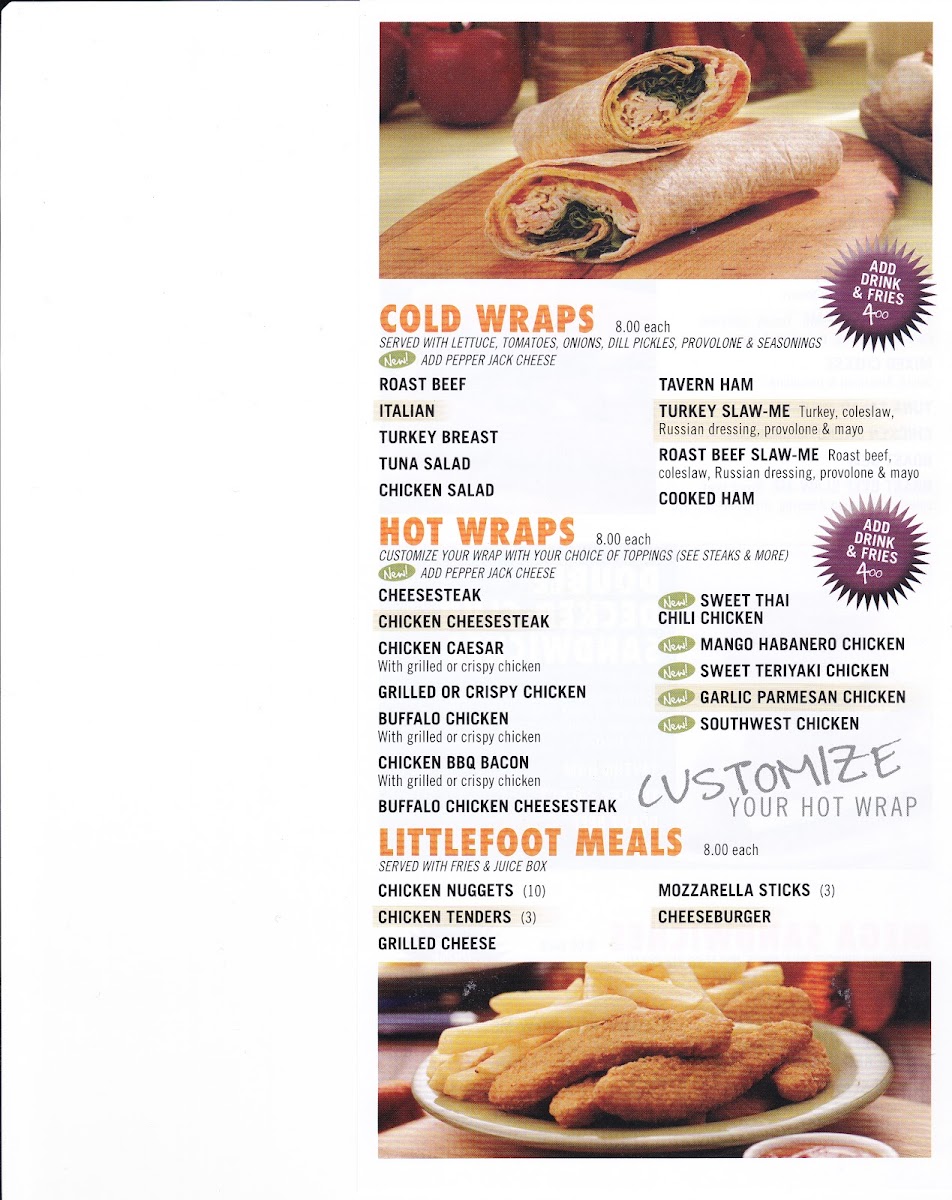 BIGFOOT'S EXPRESS Photo Menu 4