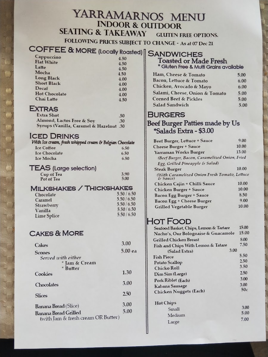 Frohlies Grill Photo Menu 6