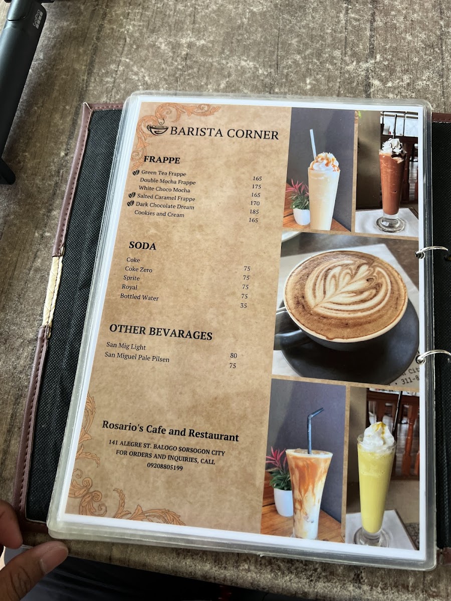 Rosario's Cafe and Restaurant Photo Menu 10