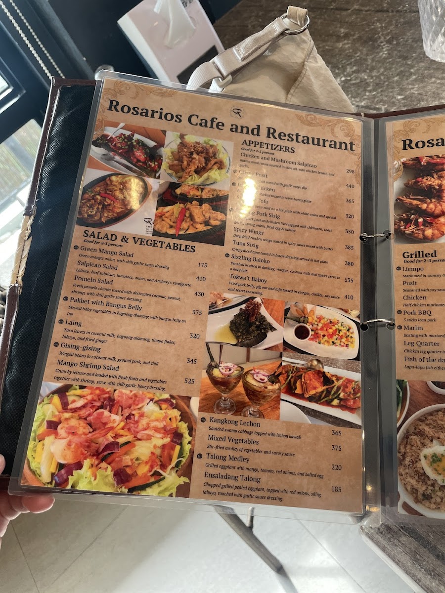 Rosario's Cafe and Restaurant Photo Menu 4