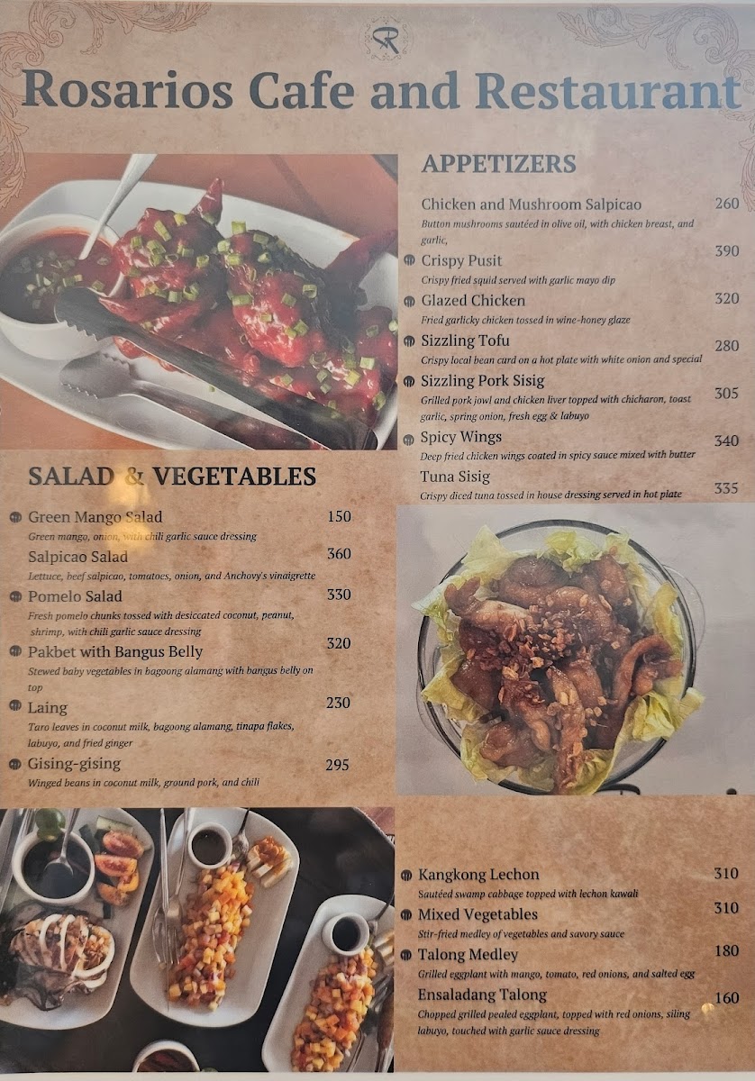 Rosario's Cafe and Restaurant Photo Menu 8
