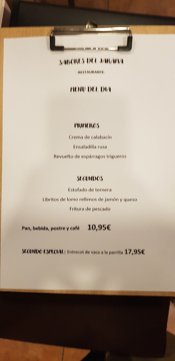 Sabores del Jarama Photo Menu 3