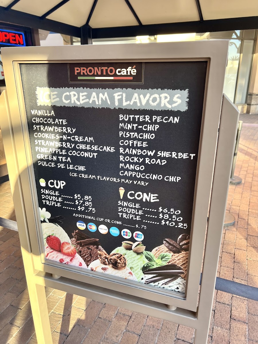 Pronto Cafe Photo Menu 1