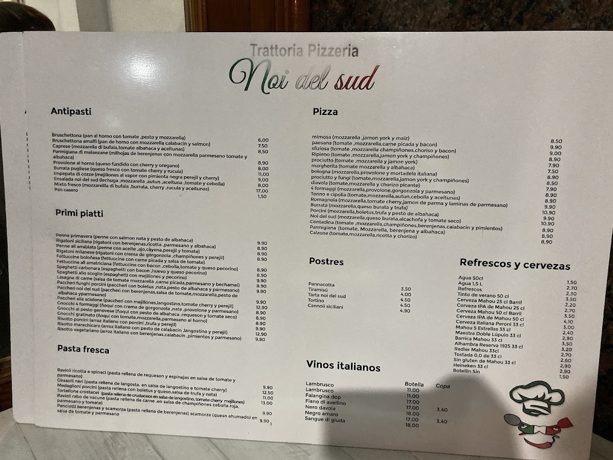 Trattoria Pizzeria Noi del Sud Photo Menu 4