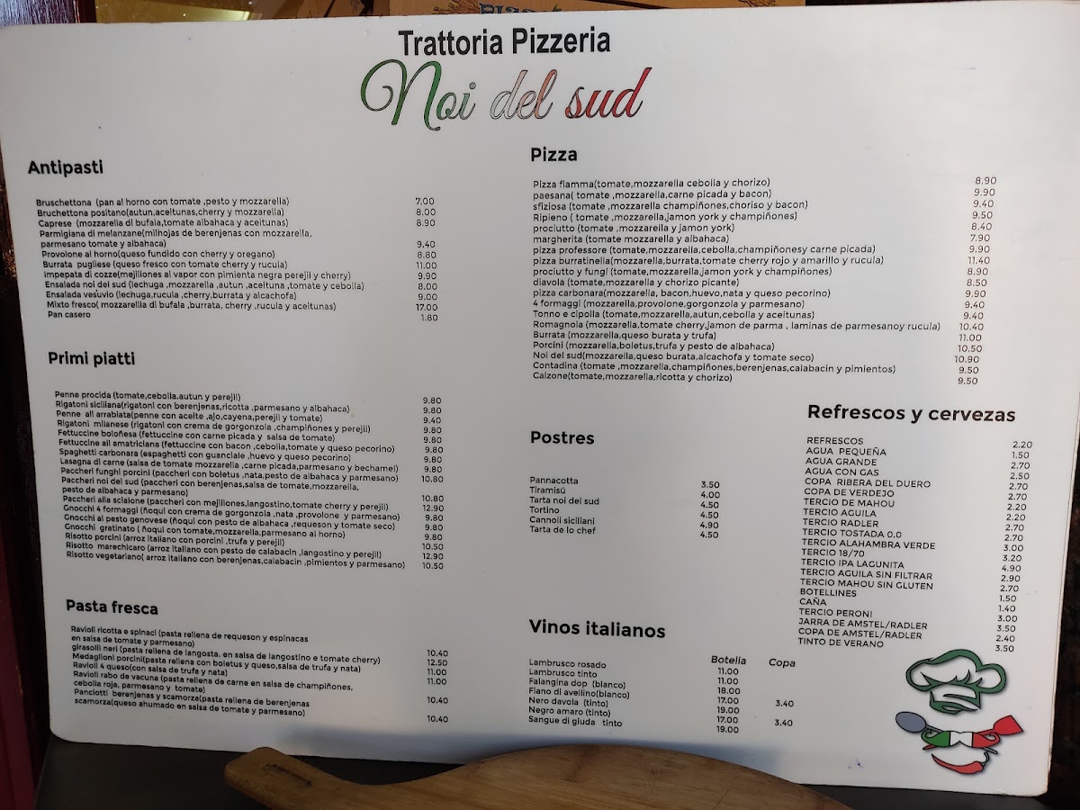 Trattoria Pizzeria Noi del Sud Photo Menu 7