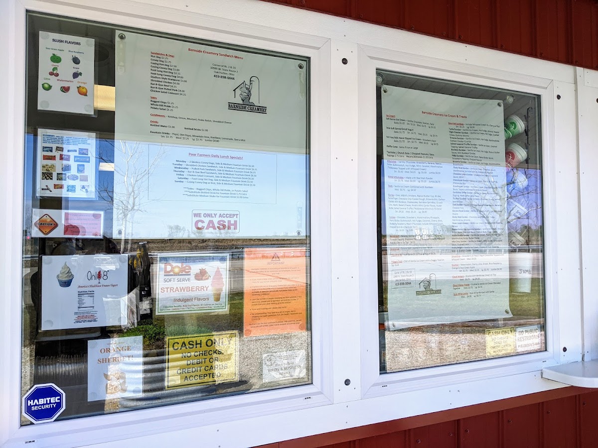 Barnside Creamery Photo Menu 3