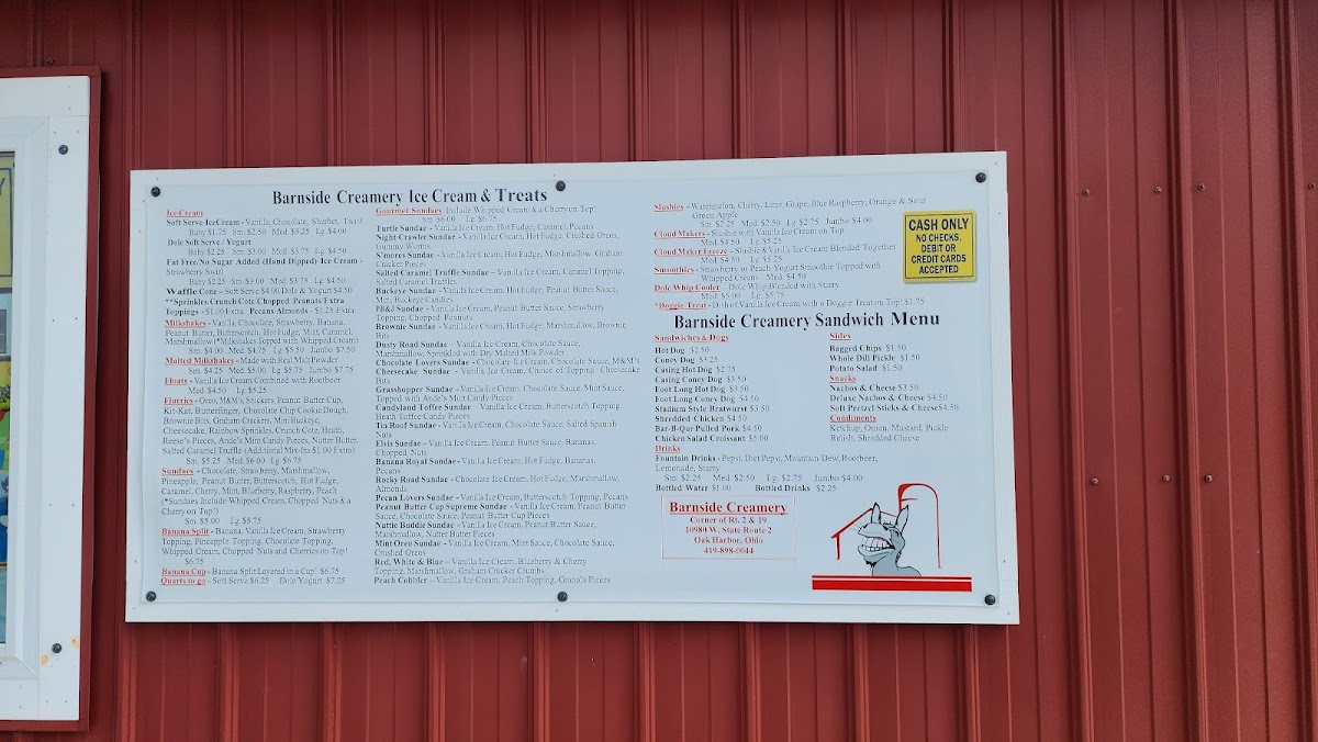 Barnside Creamery Photo Menu 4