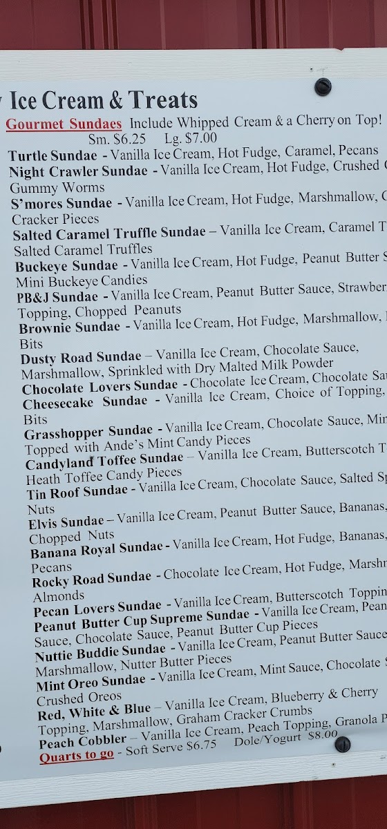 Barnside Creamery Photo Menu 6