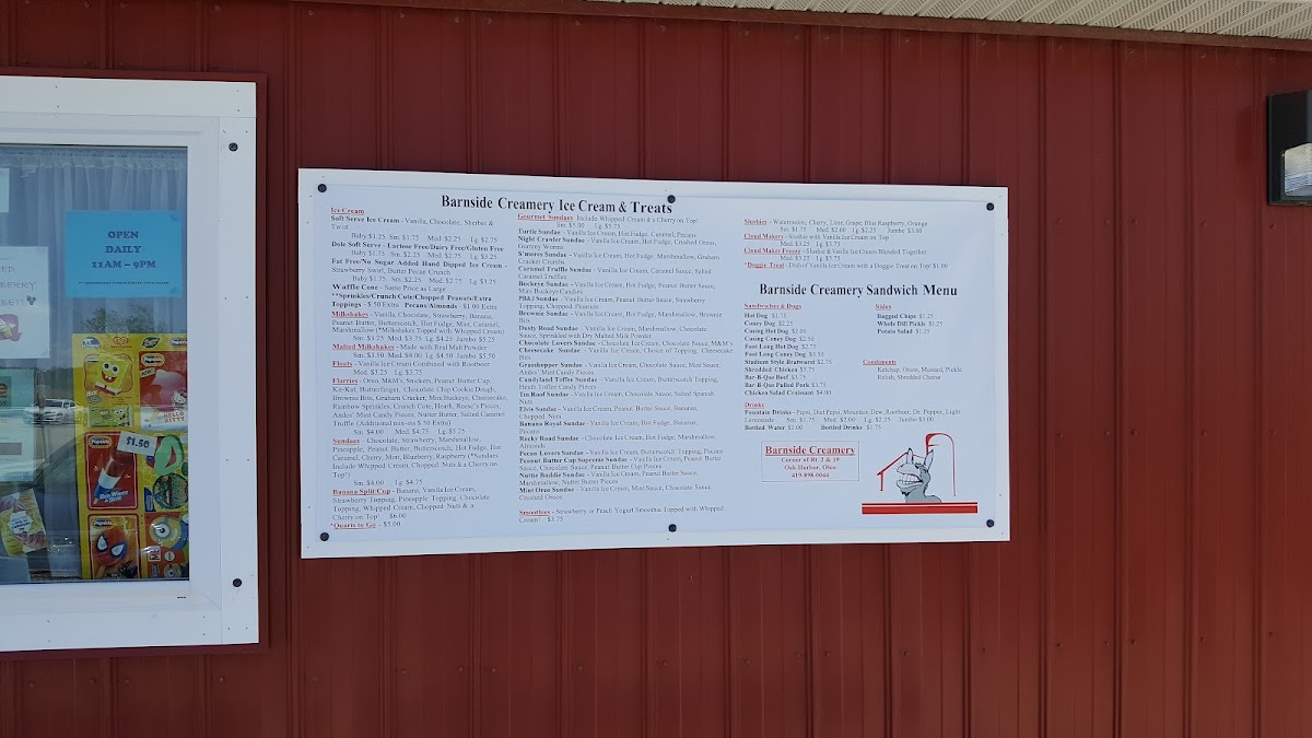Barnside Creamery Photo Menu 8