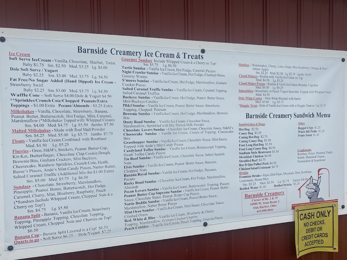 Barnside Creamery Photo Menu 9