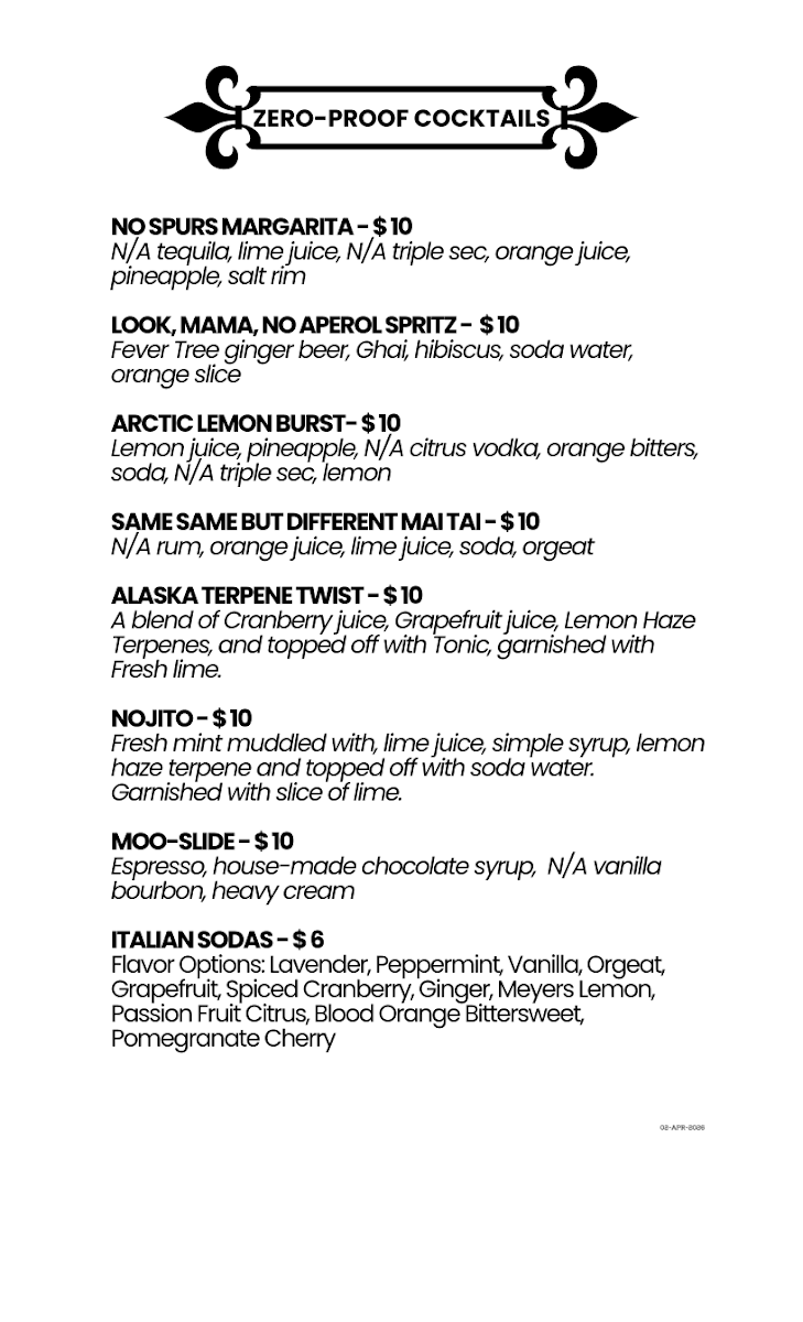 The Homestead Restaurant LLC Photo Menu 2