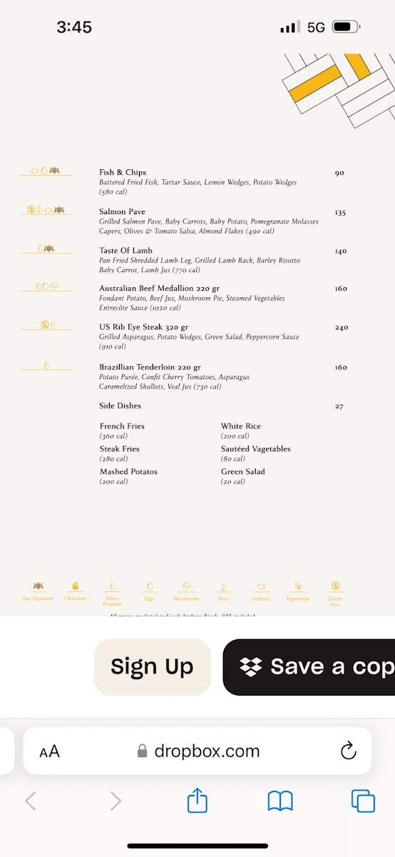 Le Bistro's Restaurant Photo Menu 3