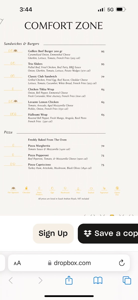 Le Bistro's Restaurant Photo Menu 4