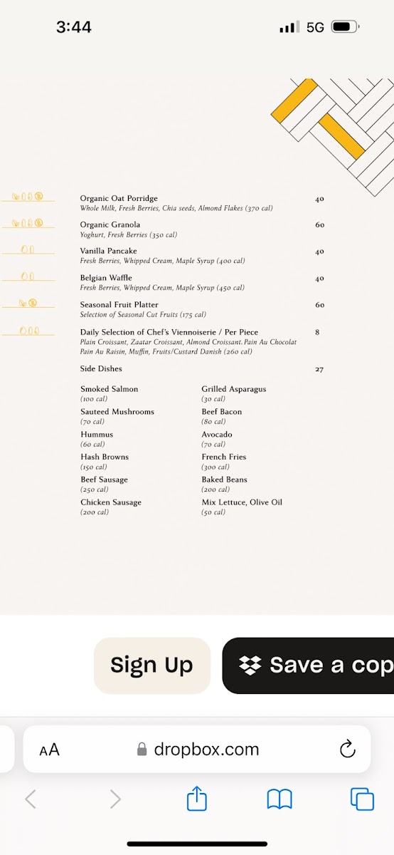 Le Bistro's Restaurant Photo Menu 6