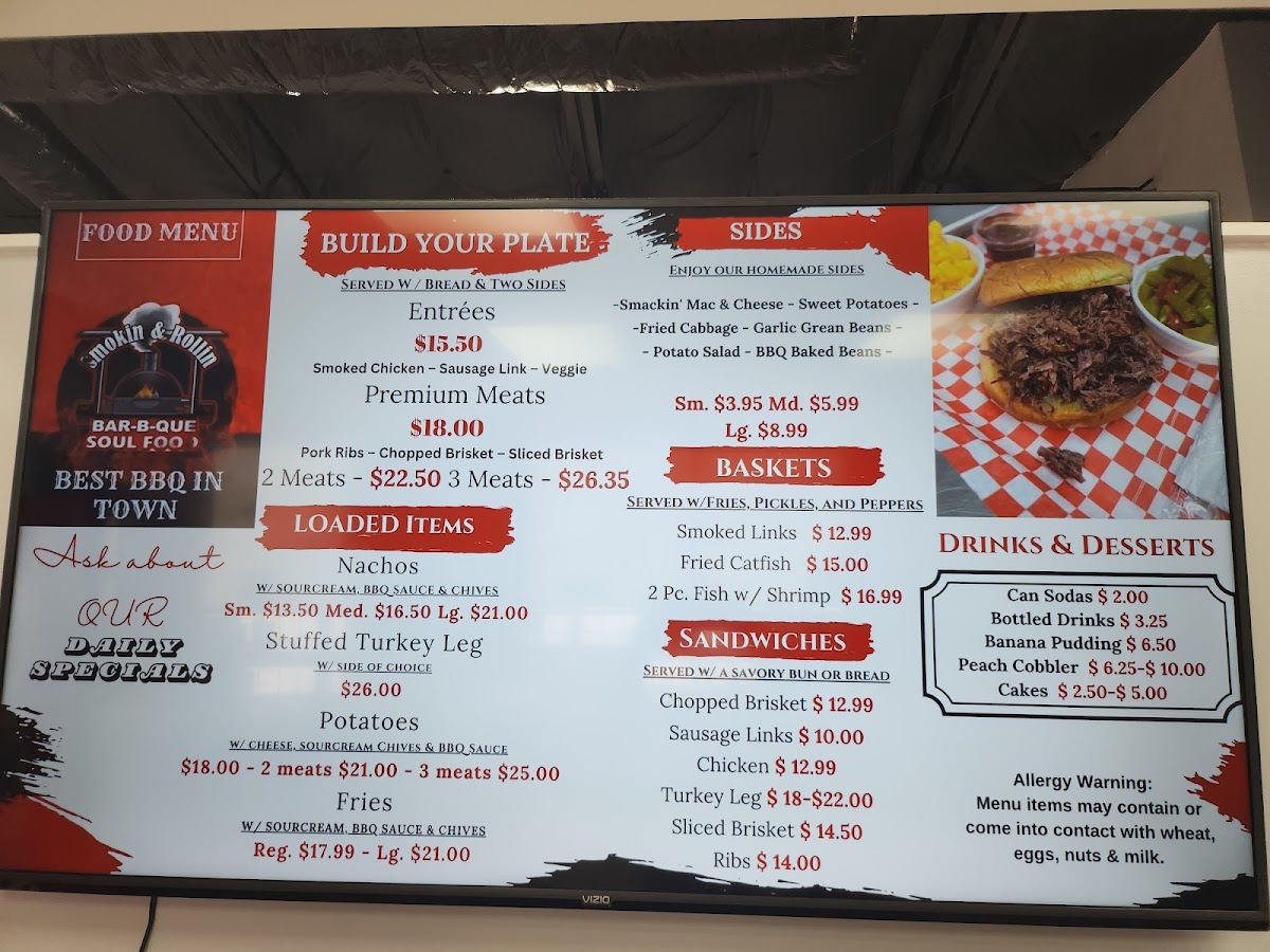 Smokin' & Rollin' BBQ Photo Menu 7