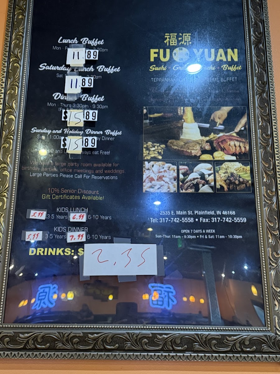 Fu Yuan Hibachi Buffet Photo Menu 5