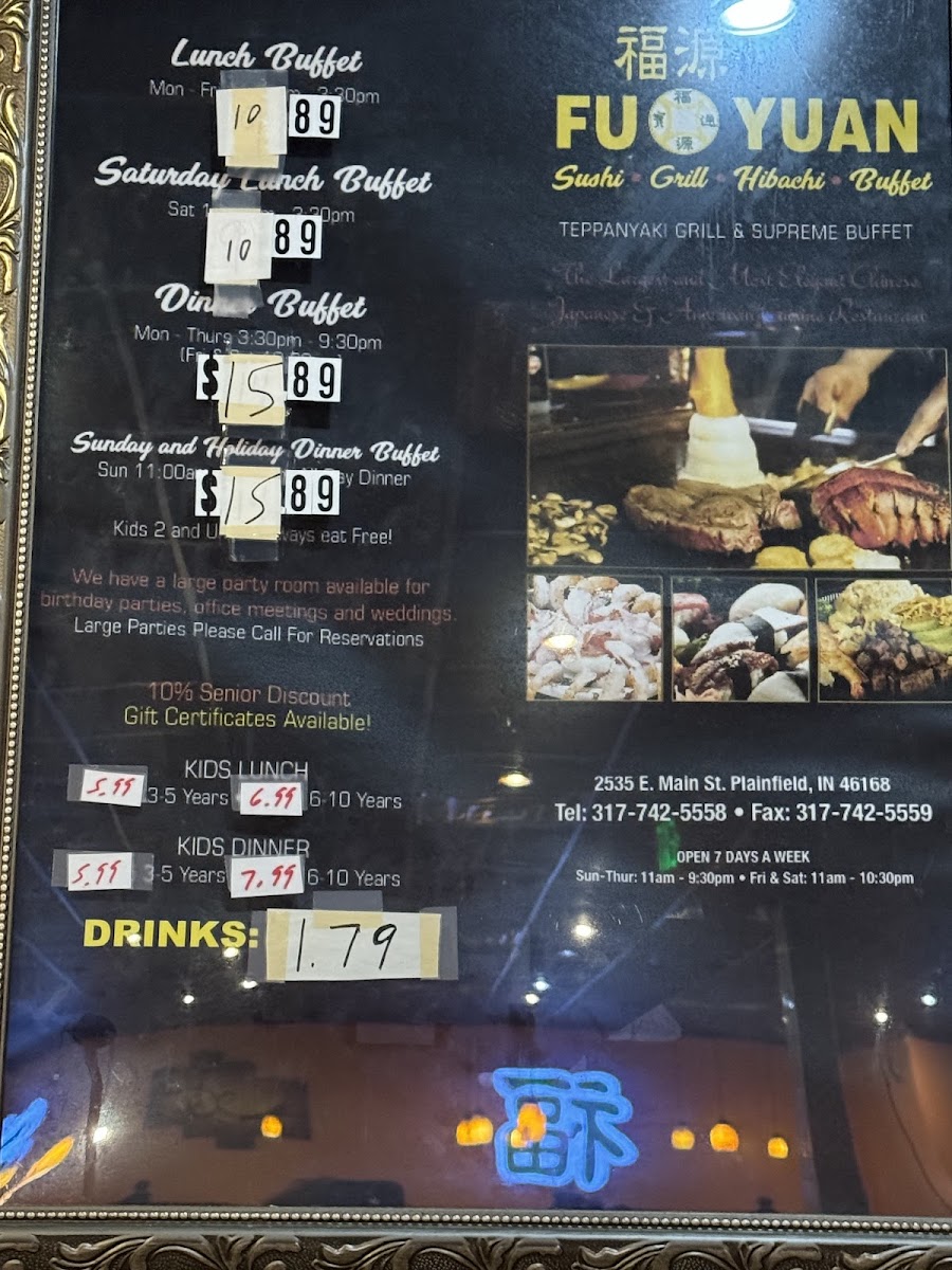 Fu Yuan Hibachi Buffet Photo Menu 6