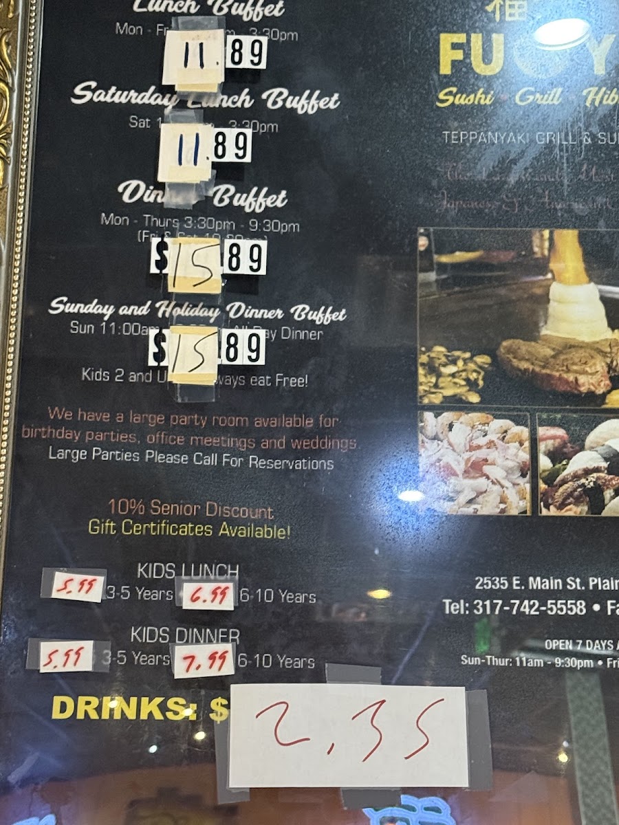 Fu Yuan Hibachi Buffet Photo Menu 7