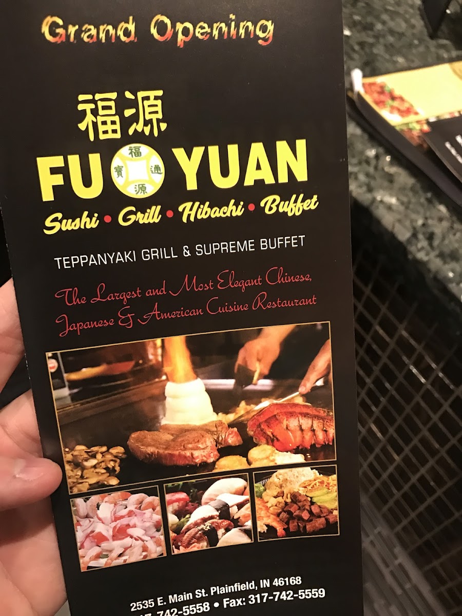 Fu Yuan Hibachi Buffet Photo Menu 9