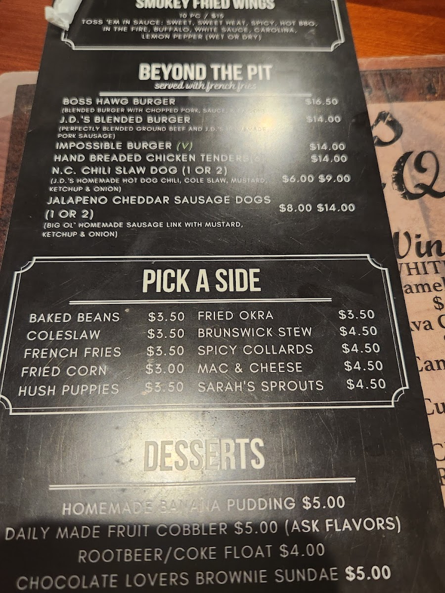 JD's Bar-B-Que Photo Menu 10