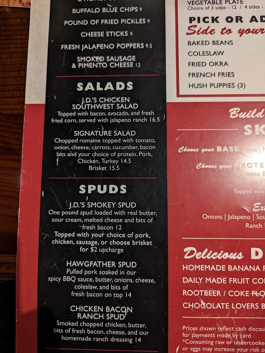 JD's Bar-B-Que Photo Menu 8