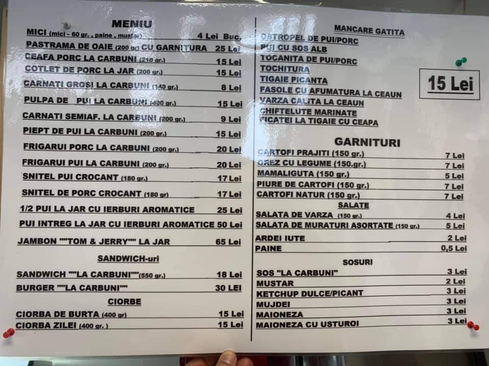 La Cărbuni Photo Menu 2