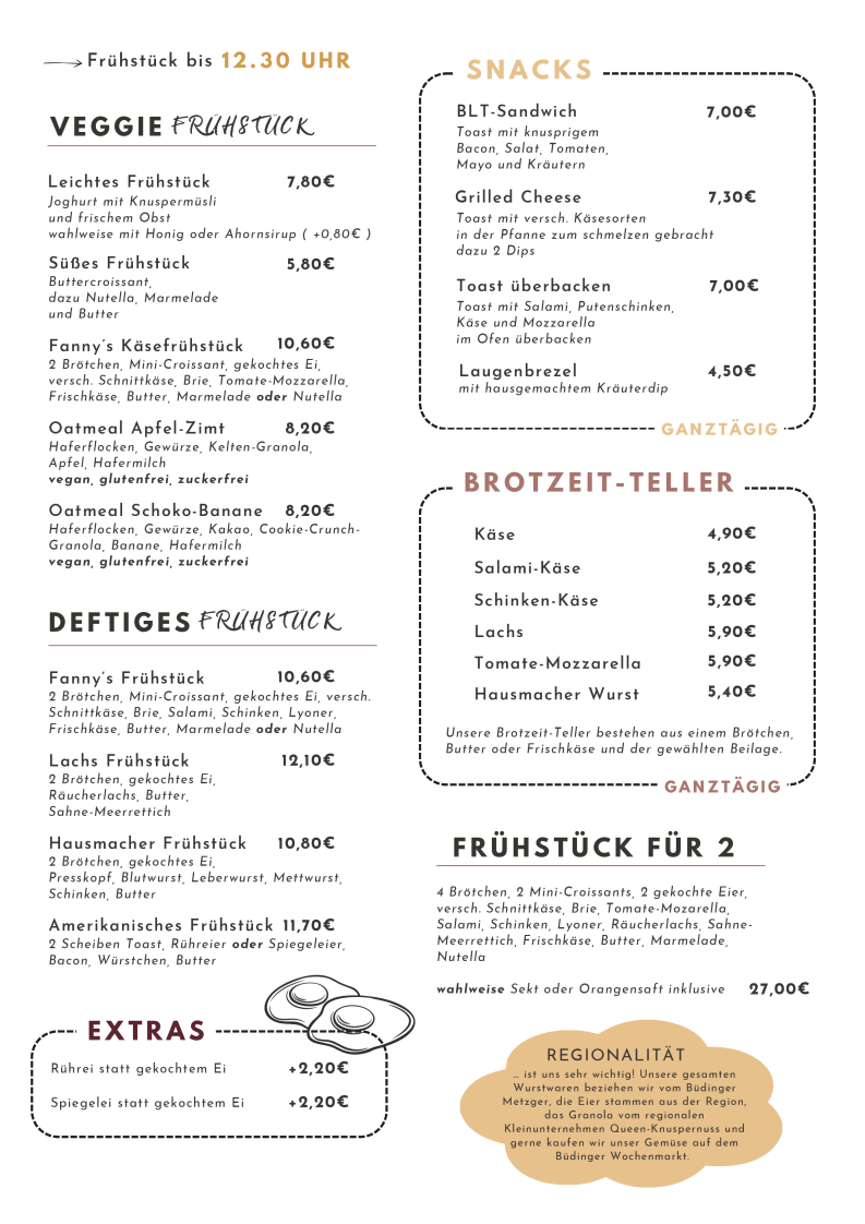 Fanny's Café und Frühstück Photo Menu 2
