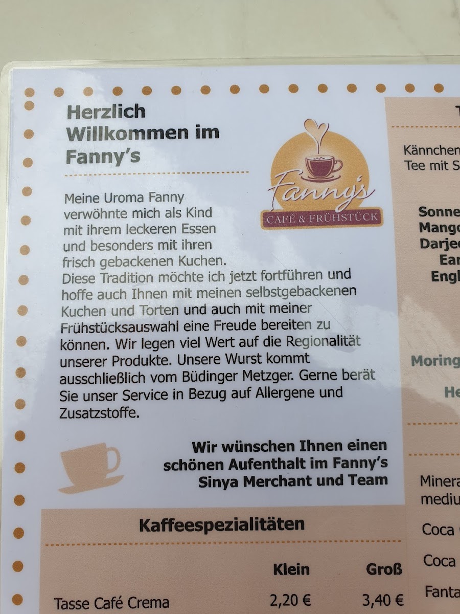 Fanny's Café und Frühstück Photo Menu 8