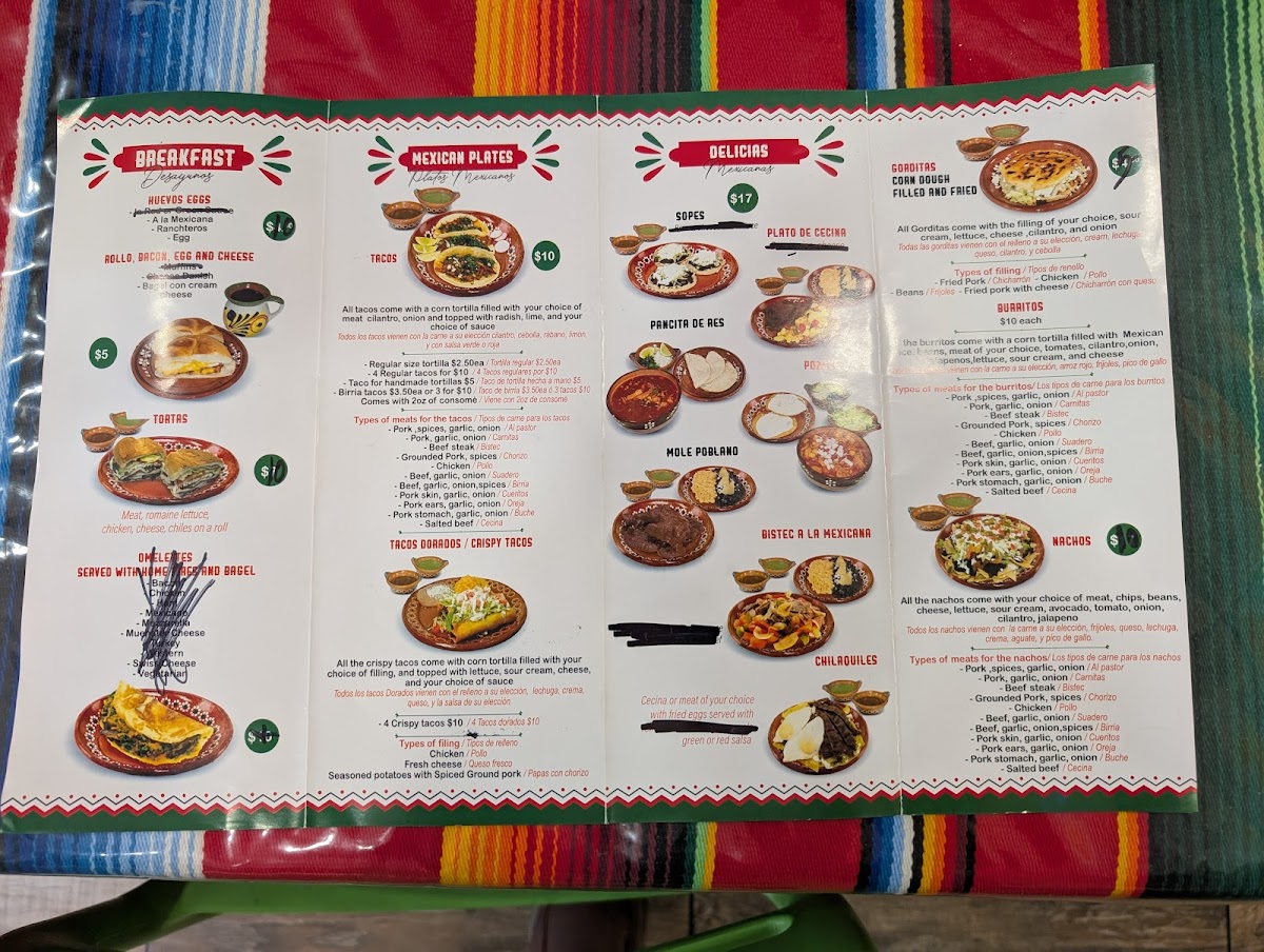 Sabrosura Mexicana Photo Menu 1