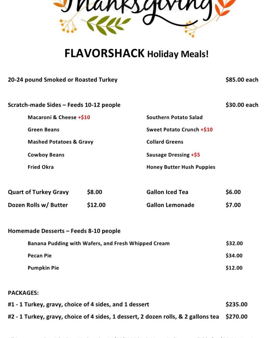Flavorshack Hot Chicken & Ribs Photo Menu 9