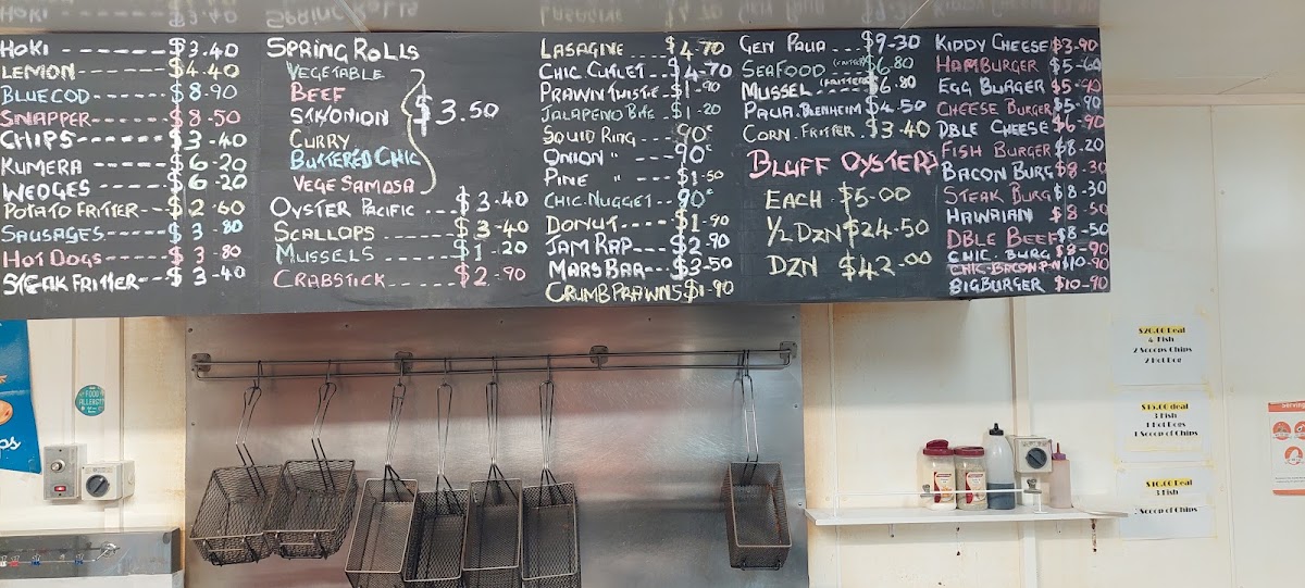 Durie Hill Fish and Chip Shop Photo Menu 4