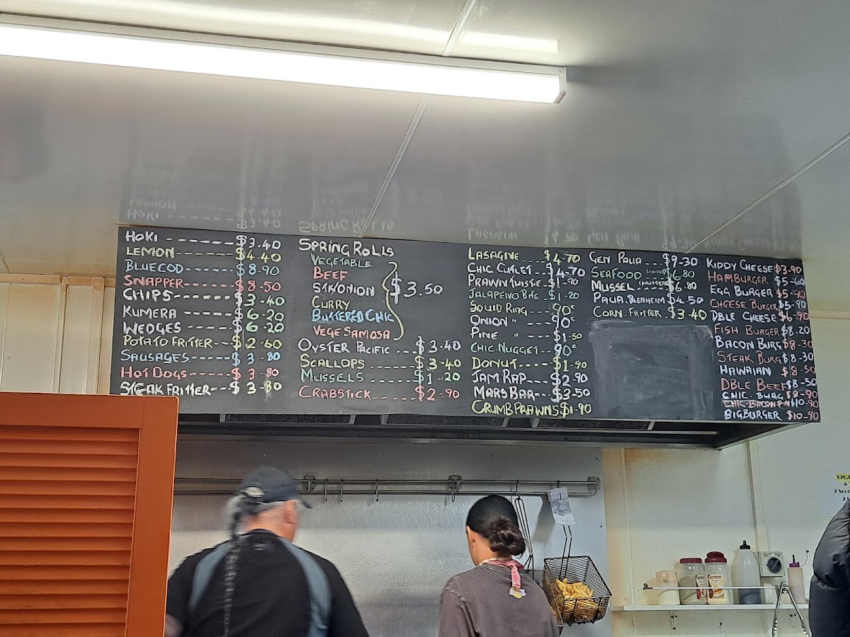 Durie Hill Fish and Chip Shop Photo Menu 8