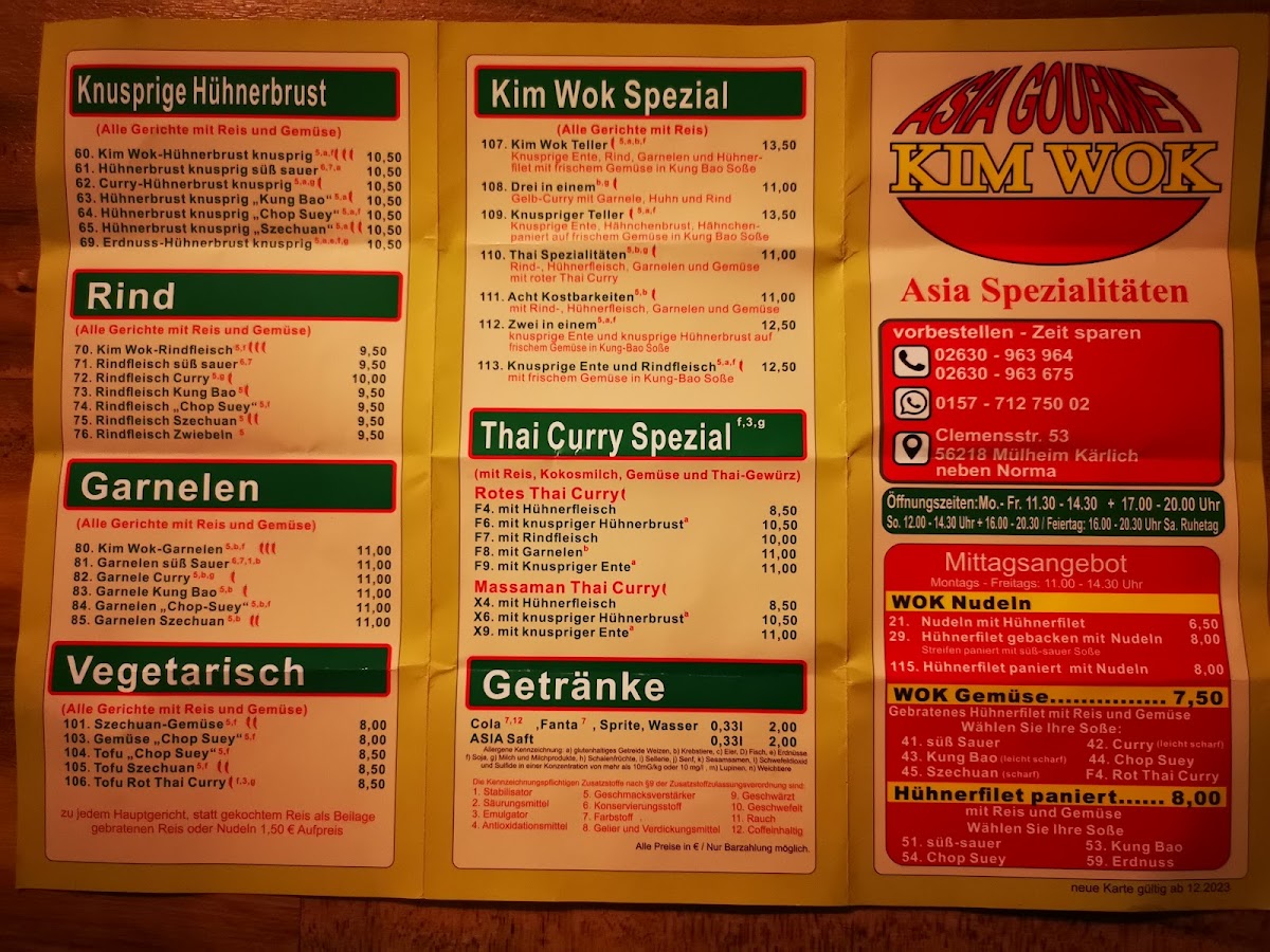 Kim Wok Asia Gourmet Photo Menu 8