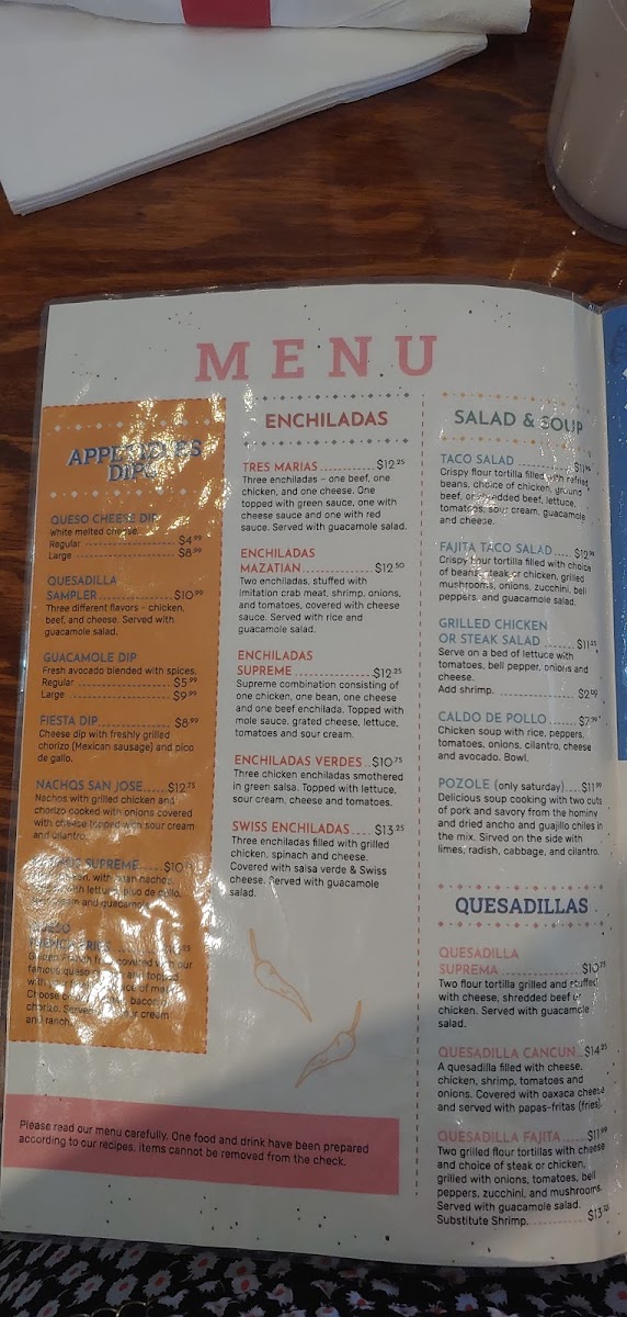 Andrades Los Reyes Mexican Restaurant & Bakery Photo Menu 7