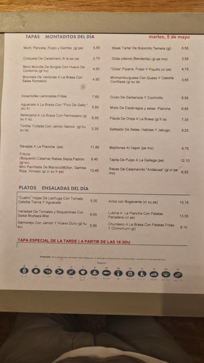Vinitus Gran Via Restaurant Photo Menu 2